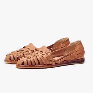 Nisolo Huarache sandals in Almond